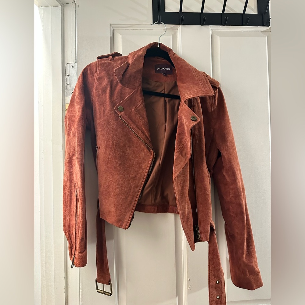 VIGOSS suede jacket size small